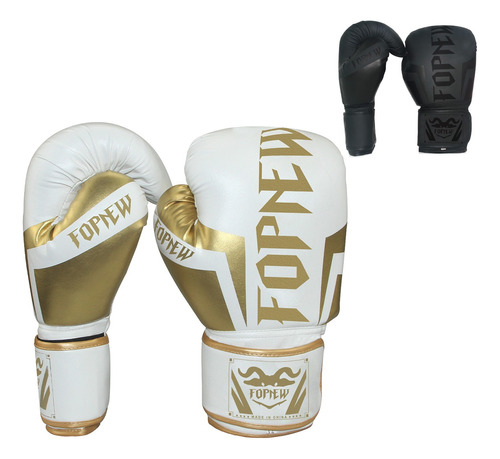 Guantes De Boxeo Profesional Con Velcro De 8-12 Oz