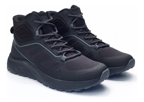 Zapatilla De Trekking Negra Meseta Hombres Atomik