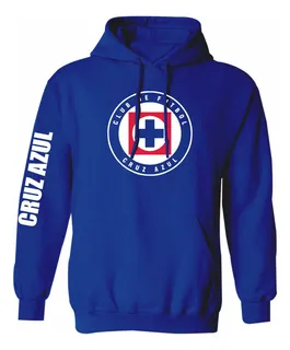 Sudadera Modelo 2 Cruz Azul Liga Mx Estampado En Vinil