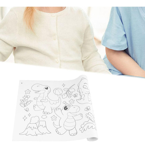 Rollo De Papel De Dibujo For Niños Dinosaurio Temático