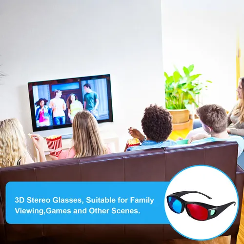 F Gafas Para Ver Películas En 3d, Rojas, 3 Unidades, 5