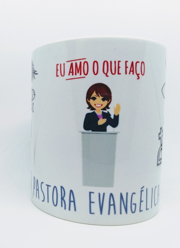 Caneca Personalizada Pastora Evangélica