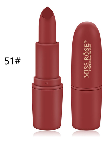 Lápiz Labial Mate Rojo Ladrillo - Maquillaje De Belleza