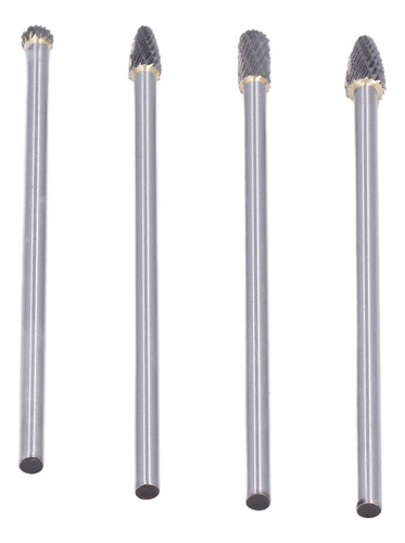 Fresa De Tungsteno, 4 Piezas, Fresa De Carburo