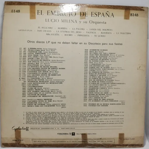 Vinilo 12p. Lucio Medina Y Su Orquesta -el Embrujo De España (Usado)