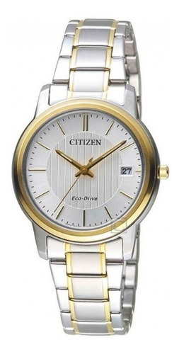 Reloj Citizen Ecodrive Analog Fe601688a Hombre Color de la malla Plateado Color del bisel Transparente Color del fondo Blanco