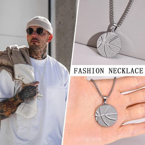 Mealguet Collar Deportivo Con Colgante De Baloncesto - Joyer