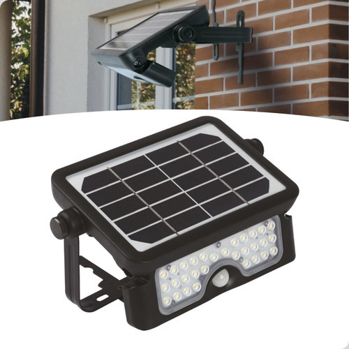 Refletor Projetor Led Solar 15w 6000k Sensor De Movimento