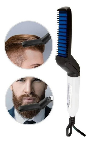 Pente Elétrico Chapinha Modelador Alisador De Barba E Cabelo