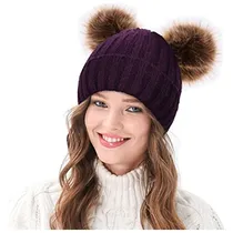 Comprar Gorros Sombreros Y Boinas Tejido Violeta Talla Única
