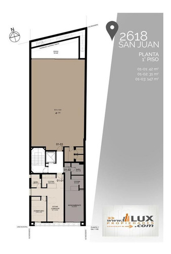 Imagen 22 de 30 de Departamento En Construcción Monoambiente Contrafrente Balcón San Juan 2600 - Centro