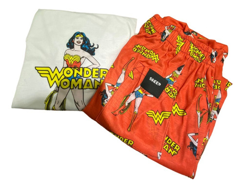 Pijama Manga Corta Y Pantalon Largo Wonder Woman Sheep Sh324