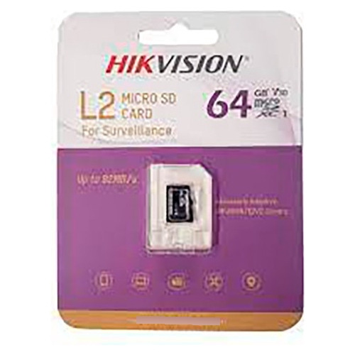 Memoria Microsd  Hikvision 64 Gb, Especial Videovigilancia