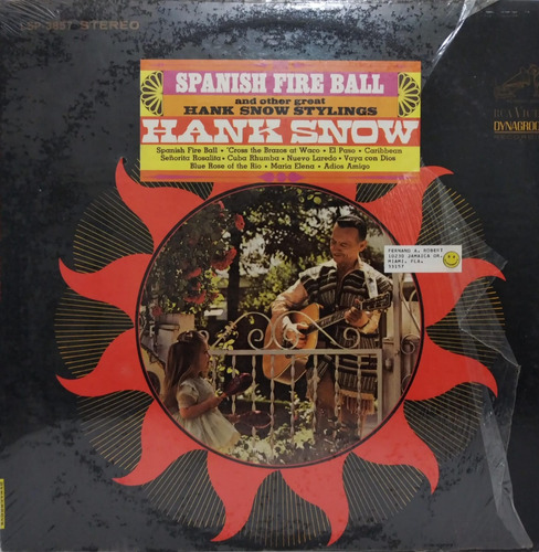 Hank Snow  Spanish Fire Ball And Other Great Hank Snow Lp