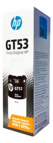 Botella De Tinta Hp Gt53 Negro Original 90 Ml
