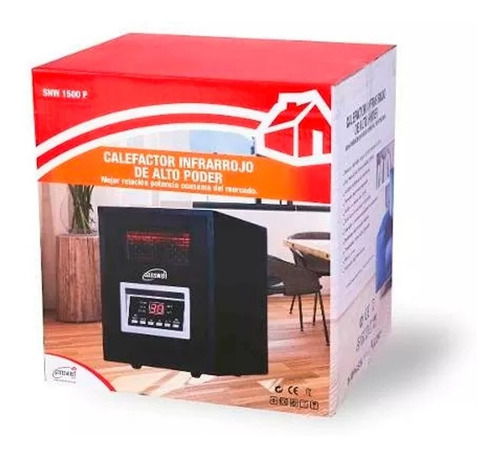 Imagen 3 de 5 de Calefactor Alto Poder Infrarrojo Pvc Estufa Eléctrica