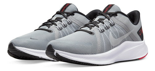 Tenis De Running Para Hombre Nike Quest 4 Color Gris/blanco/negro Talla 28 Mx