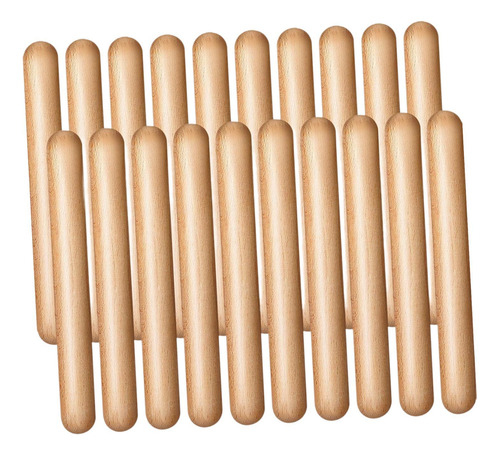 20x Juguete De Palo De Instrumento De Percusión De Madera