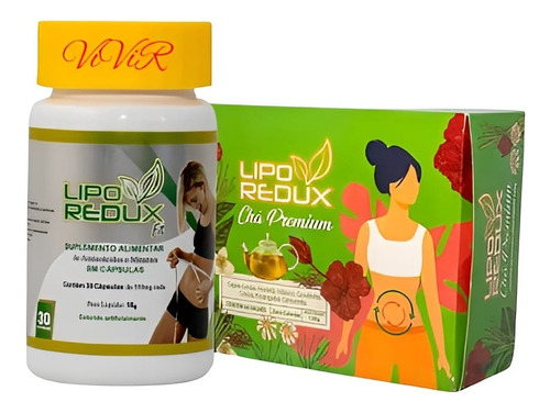 Kit Adelgazante 30 Días Liporedux Fit Cápsulas + Té Premium