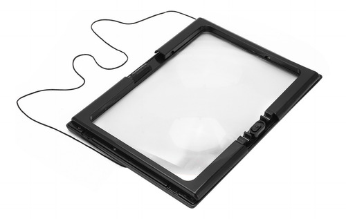 Suministros De Lectura, Lupa, Tamaño A4, Luz Led Y