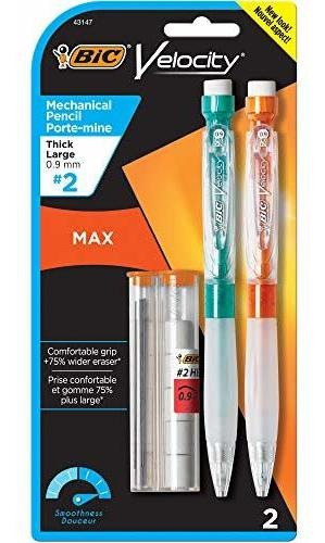 Bic Velocity Max Lápiz Mecánico, Grueso Point (0,9 Mm), 2-co