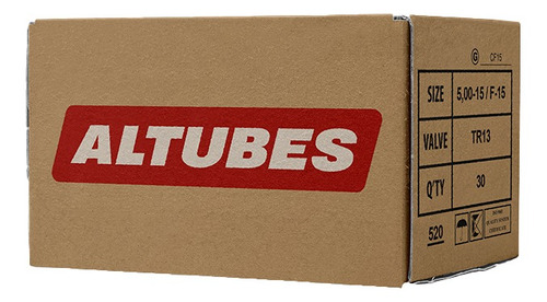 Caja De Cámaras Altubes 5.00-15 / F-15 (tr13) 30 Unid