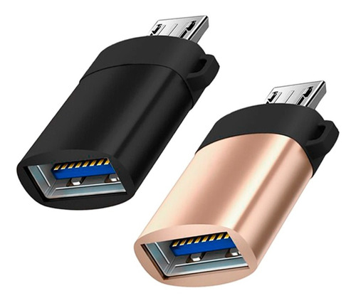 Conector Adaptador Otg Micro Usb 2 Unidades