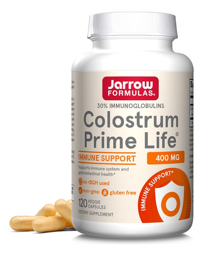 Jarrow Formulas Colostrum Prime Life 400mg 120 Capsulas