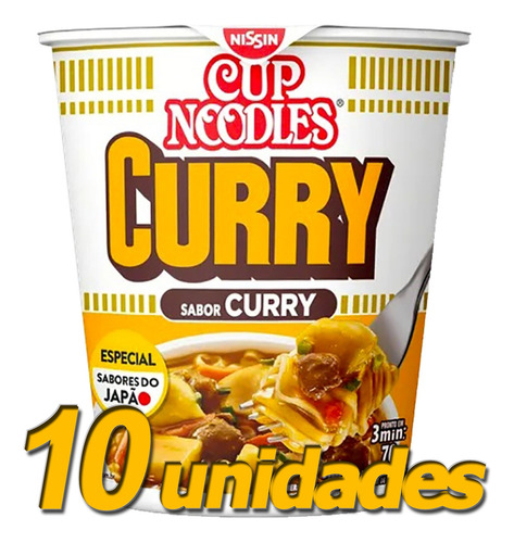 Cup Noodles Nissin 10 Copos Com Sabores Sortidos Kit Com 10