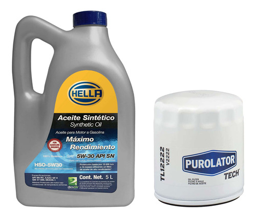 Kit Garrafa Y Filtro Aceite Jeep Liberty 2009 3.7 5w30