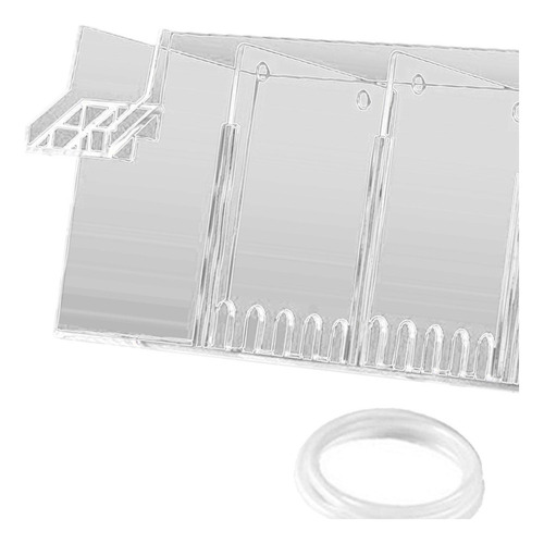C-f Filtro Para Pecera De Acuario, Transparente 24x10,5x10cm