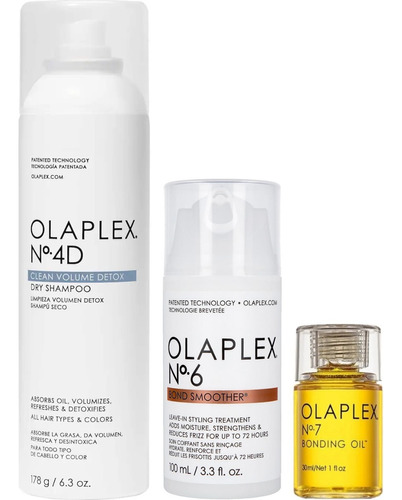 Olaplex 4d Shampoo Al Seco + Olaplex 6 + Olaplex 7