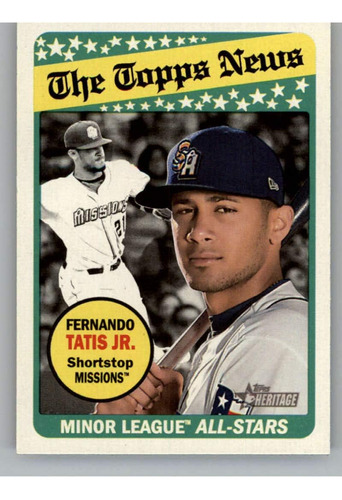 2018 Topps Heritage Minor League 190 Fernando Tatis Jr. San 