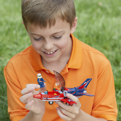 Kit De Construcción Lego City Airshow Jet 60177 Con 87 Pieza