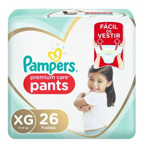 Pañales Pampers Premium Care Pants  XG x26