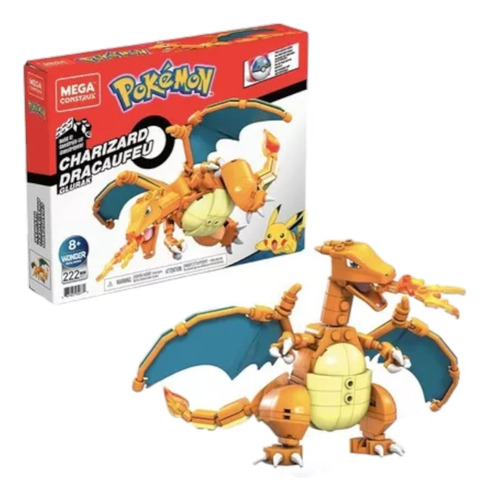 Nuevo Charizard Pokemon Mega Construx Pin Pokebola De Regalo