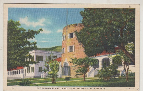Saint Thomas Antigua Postal Bluebeard Castle Hotel Vintage