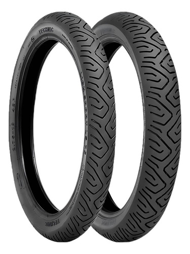 Pneus Dianteiras/traseiras Para Moto Technic Sport Sem Câmara De 275-18 + 90-90-18 P - 150 Km/h 57 - 230kg X 2 Unidades