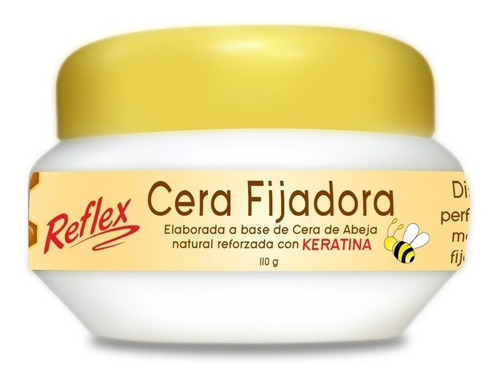 Cera Fijadora Cabello Reflex Beeswax Cera De Abeja 110g