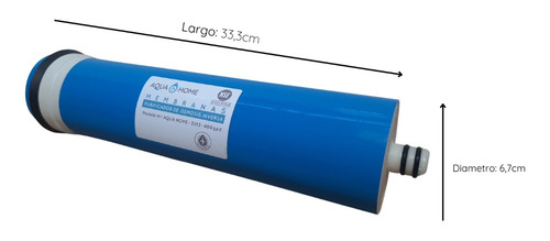 Repuesto Aquahome Membrana Ósmosis Inversa 400gpd Color Azul