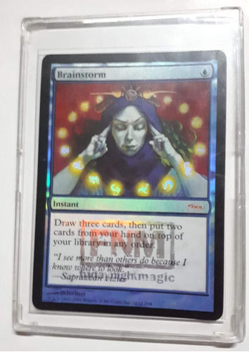 Magic Mtg Brainstorm (fnm) Promo (foil)