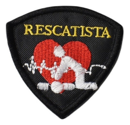 Parche Bordado Velcro Rescatista Rescate Distintivo Colores