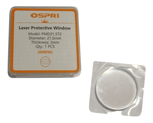 Lente Protector Laser 21.5 X 2mm Para Cabeza De Láser Fibra