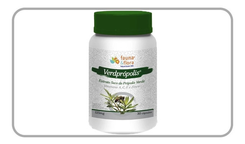 Imagem 2 de 4 de Suplemento Própolis Verde Fauna E Flora 125mg 30 Cápsulas
