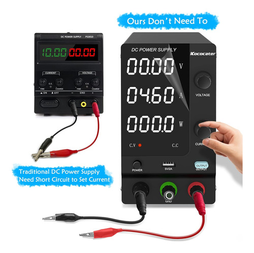 Ikococater Fuente De Alimentación Cc Variable 30v 10a Con In
