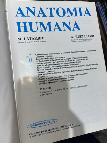 Anatomía Humana I Y Ii (Usado)