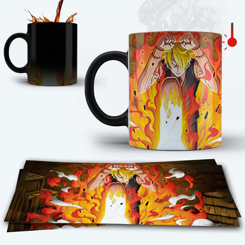 Taza Magica One Piece Sanji 325 Ml Sublimada Premium! 