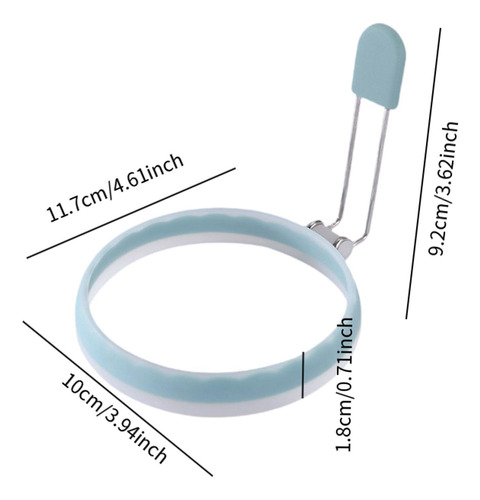 5x Huevos Hojos Anillos Antiadherentes Para Huevos ,