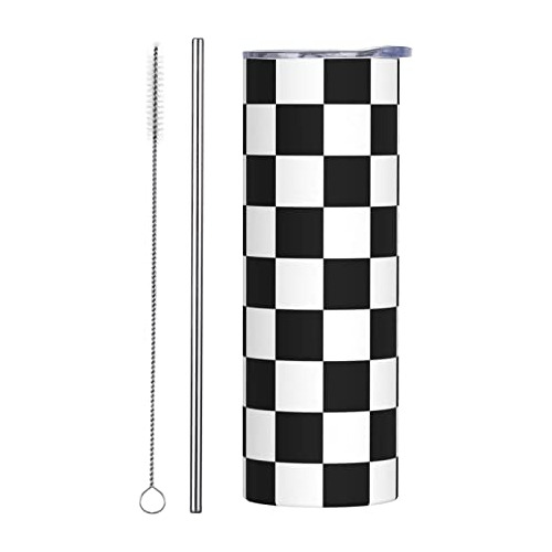 Ykklima De Acero Inoxidable Tumbler Negro Blanco Raza Vc4my