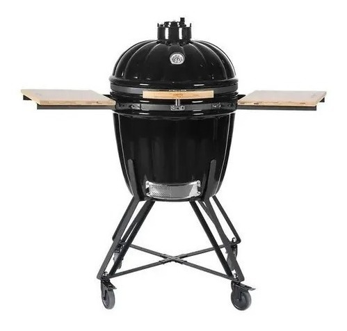 Imagen 2 de 5 de Parilla Ahumador Grill Móvil Kamado 58cm Cerámico Vonne